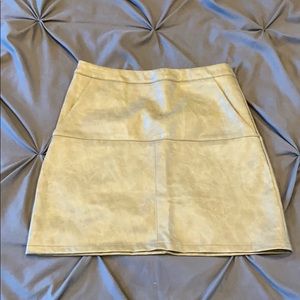 Olive green pencil skirt with pockets